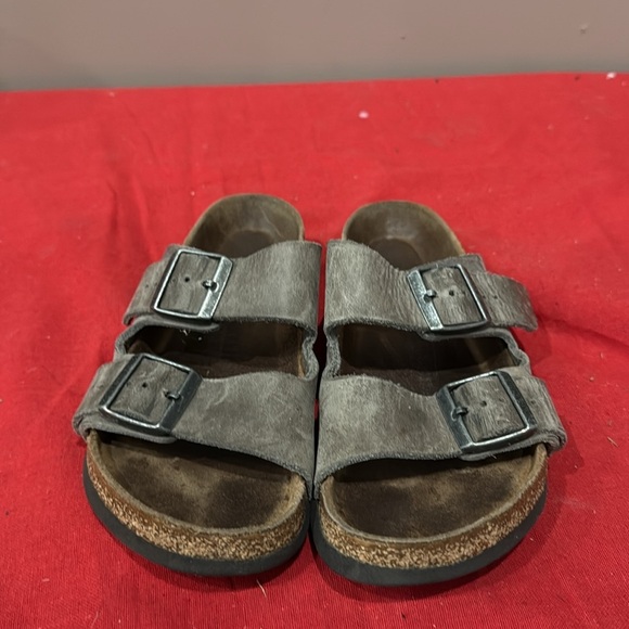 Birkenstock Taupe Double-Strap Sandals - Picture 2 of 5